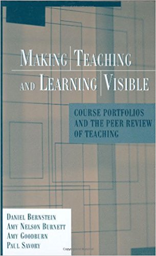 Cover of Making Teaching and Learning Visible: Course Portfolios and the Peer Review of Teaching